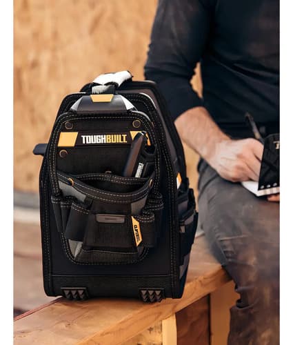 Bolso Abierto + Coleto Cliptech 20cm Toughbuilt Tb-ct-180-8 Color Negro