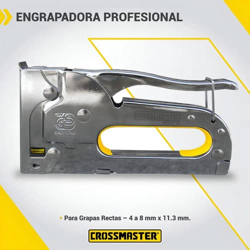 Engrampadora Manual Crossmaster 9932210 Profesional 4 A 8 Mm