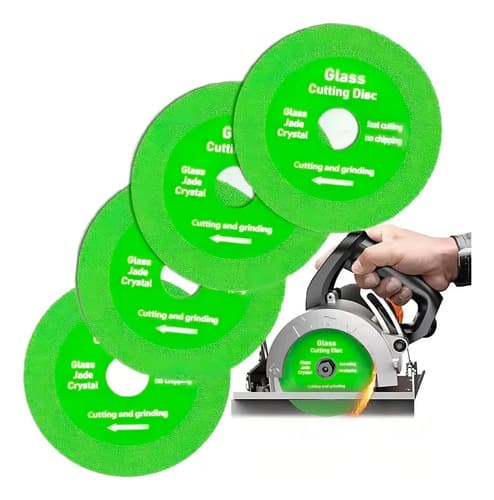 Disco Corte De Vidrio Para Amoladora Angular 4 1/2 115mm Verde