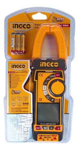 Pinza Amperimetrica Ac-600a Ingco - Dcm66001