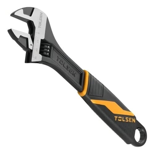 Llave Ajustable Mango Plastico 150 Mm 6 PuLG Tolsen 15308