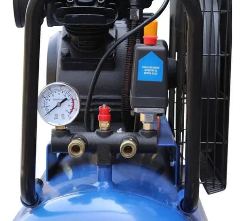 Compresor Hyundai 200 Lts 3 Hp 115psi /60hz Hyac200c Color Azul Fase Eléctrica Monofásica Frecuencia 60 Hz