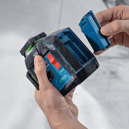 Funda Y Batería Bosch Gll 80-33 G Li + Lr7 Laser Level + 360° Para Láser Verde