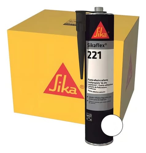 Sellador Adhesivo Multiuso Sika Sikaflex-221 300ml Color Blanco