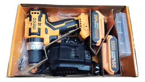 Taladro 20v Brushless C Percutor 13mm Ingco Cidli20608. Hnt Color Amarillo