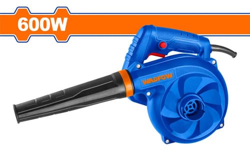 Soplador Aspirador De Hojas Wadfow Wab15601 600w 1600rpm Azul
