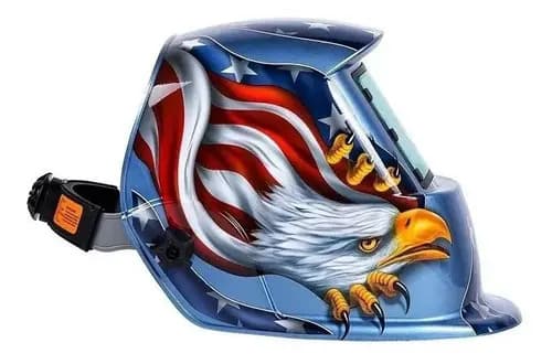 Careta Electrónica Soldar Automática Águila Adir 6710 Color Azul