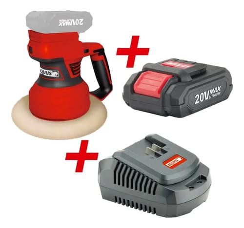 Pulidora Lustradora Orbital Sin Bat P/auto 20v Equus Rojo