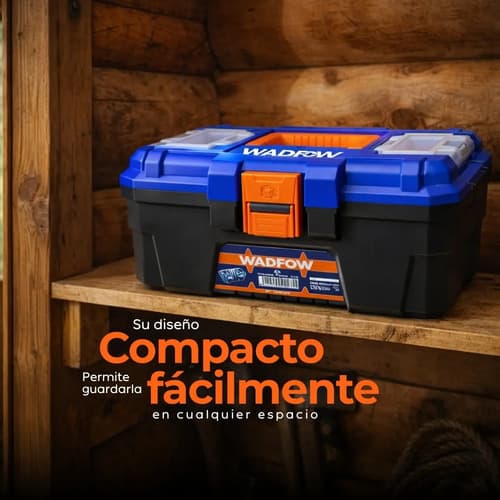Caja Herramientas Kit Manuales Organizador Azul Oscuro