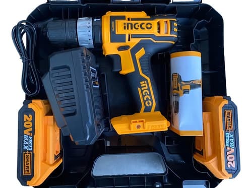 Taladro Atornillador 20v Percutor P20s Ingco Cidli200215 Color Amarillo/negro Frecuencia 50 Hz/60 Hz