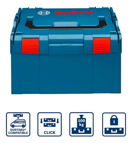 Maletín De Herramientas L-boxx 238 Tools Profes De 18 V. Color Turquesa Bosch Azul