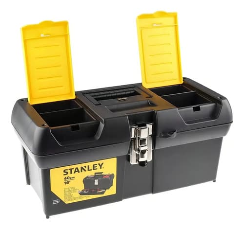 Caja De Herramientas Stanley 16013 Plástico 16 Cierre Metal Negro/amarillo