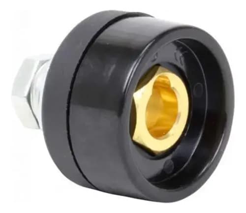 Conector Hembra Para Soldadora Indura Color Negro