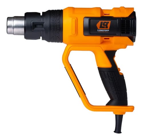 Pistola De Calor 2000w Lusqtoff 50o A 600oc + 4 Boquillas Naranja Y Negro