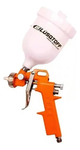 Juego Compresor Lüsqtoff Para Pintar - Kit 5 Piezas Color Negro Naranja