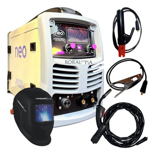 Soldadora Inverter Neo 200a Mig Alambre Electrodo Tig 220v Blanco