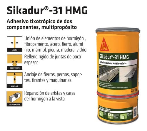 Sikadur 31 Adhesivo Epoxi Mortero Multiproposito 1 Kg Sika