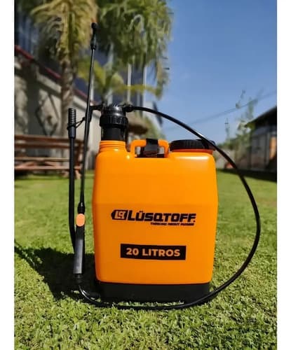 Fumigador Pulverizador Manual Lusqtoff F20l-8 20lts Manguera Color Naranja