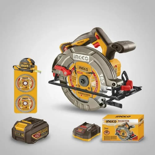 Sierra Circular A Bateria 42v Brushless 185mm C/ Bateria 2.5 Amarillo