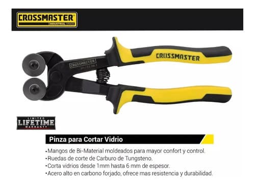 Pinza Tenaza Corta Vidrios Cerámicas Mosaiquismo Crossmaster