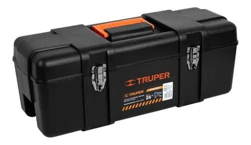 Caja De Herramientas Truper Chp-26x De Plástico 27cm X 66cm X 25cm Negra Negro
