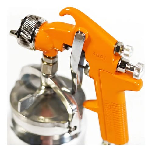 Pistola Para Pintar Lusqtoff De Baja 1,8mm Succión Tacho 1lt Color Naranja