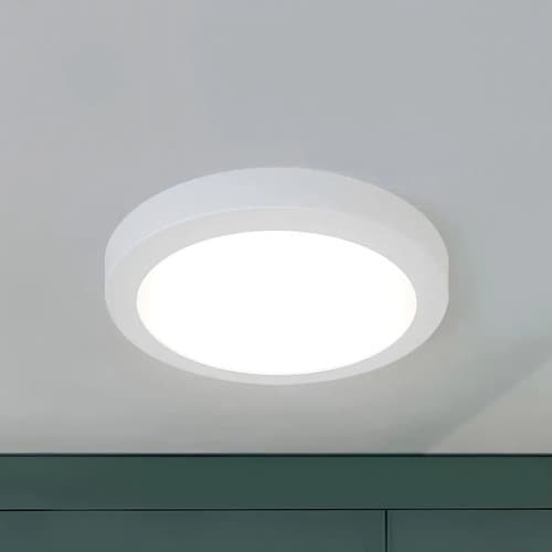 Plafón De Techo Panel Led 18w Circular 20cm Luz Fría Blanco