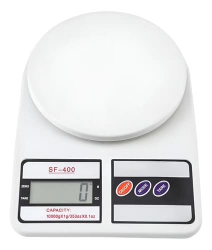 Balanza De Cocina Digital Genérica Sf-400 Blanca Blanco