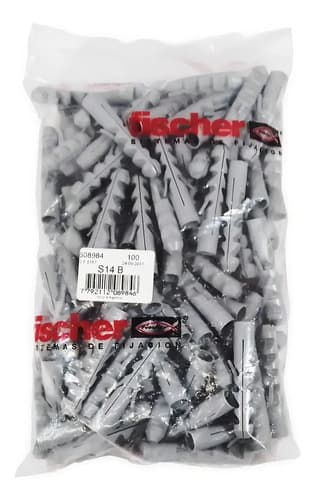 Tarugos De Nylon S- 8 Mm En Bolsa X 1.000 Fischer