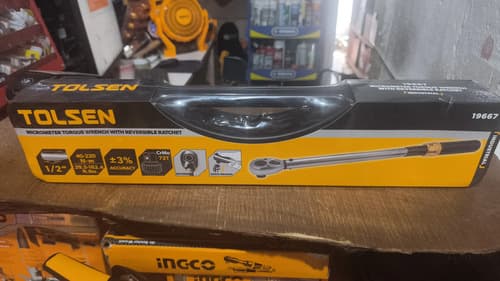 Torquímetro Zafe Tolsen Enc. 1/2 42-220 ±3% Del Valor De Esc Plateado