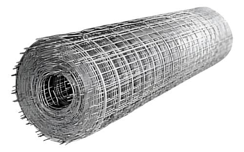 Tejido Malla Electrosoldada Galvanizada Rollo 1.50m X 25 Mts Plateado