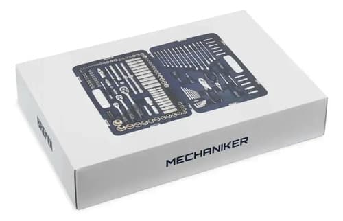 Set Herramientas Llaves Tubo Bremen Mechaniker 160pz 8010 Azul