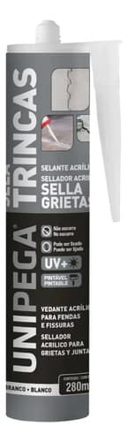 Sellador Blanco Unipega Veda/sela Trincas, 280 Ml