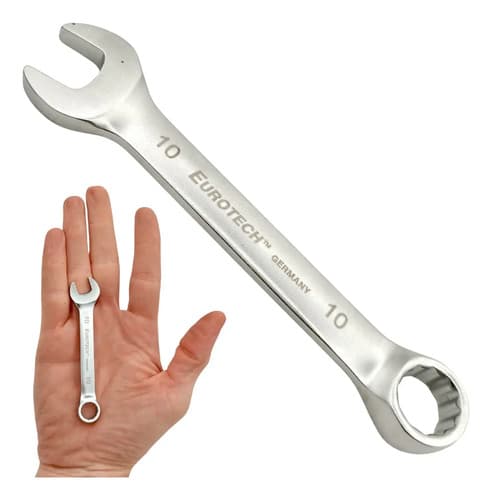 Llaves Combinadas Cortas - 8 10 13mm - Juego X3 | Eurotech Gris