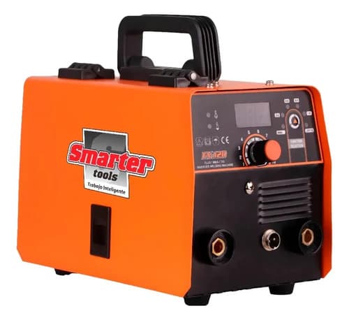 Soldadora Mig Flux Inverter Mma Tig 120a Smarter Fx120 Pro Color Naranja Claro