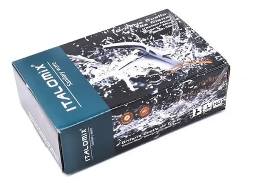 Monocomando Lavatorio Pico Corto Italomix Lh-2327 Acabado Brillante Color Plateado