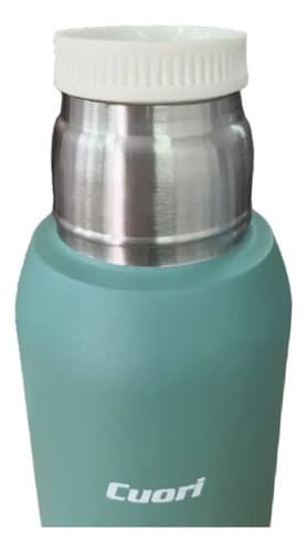 Termo Cuori 1l Acero Inoxidable Recubierto Tapón Cebador Color Verde