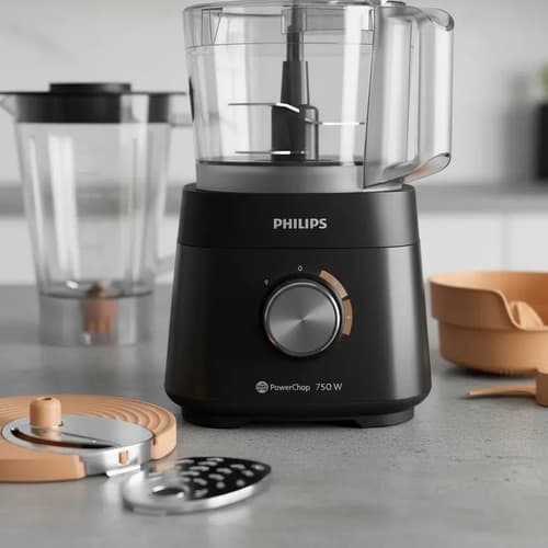 Procesador De Alimentos Philips Hr7302/90 750w Accesorios Ub Negro