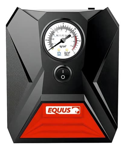 Compresor De Aire Inflador De Neumáticos Equus Negro