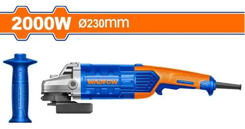 Amoladora Angular 9 Pulgadas 2000w Wadfow Wag852001 Azul