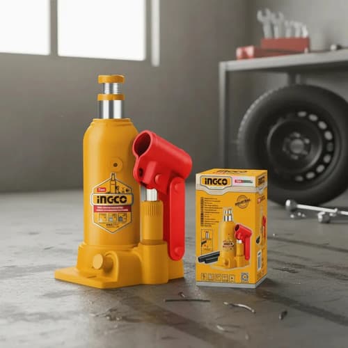Gato Hidraulico Ingco Tipo Botella 2 Ton Hbj204