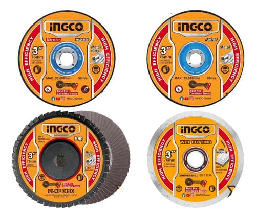 Set X 30 3 Pulgadas Discos P Mini Amoladora Cagli76017 Ingco Color Amarillo