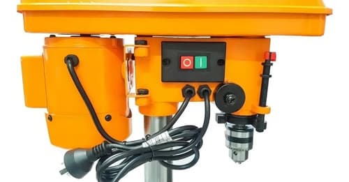 Taladro De Banco Perforador 13mm 5vel Con Morsa Lusqtoff Color Naranja Frecuencia 50 Mhz 50 Hz