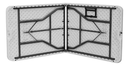 Mesa Plegable Swiss Armor Plástico Acero Blanco 180cm Para Exterior
