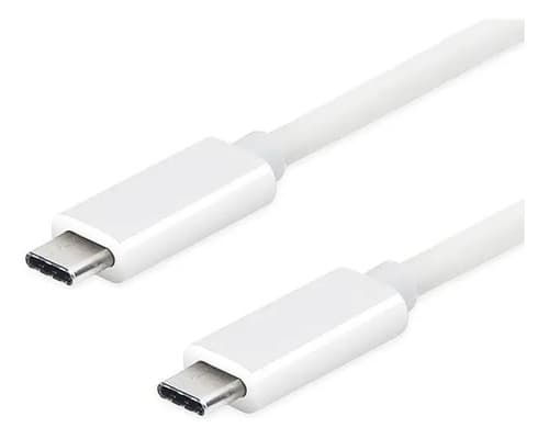 Cable Usb Tipo C A Usb Tipo C Macho Carga Y Datos 1 Metro Blanco