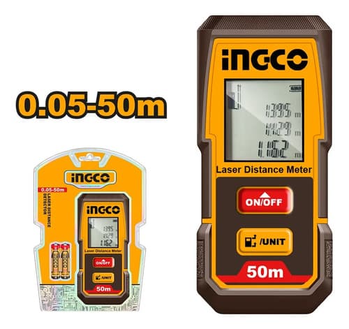 Medidor De Distancia Laser Ingco 0,5-50 M Distancia