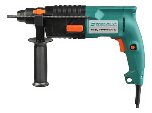 Rotomartillo Power Action 610w Sds Plus 2.3j Con Accesorios