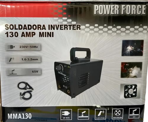 Soldadora Inverter 130amp + Careta Fotosensible Leyee + E Ma Negro