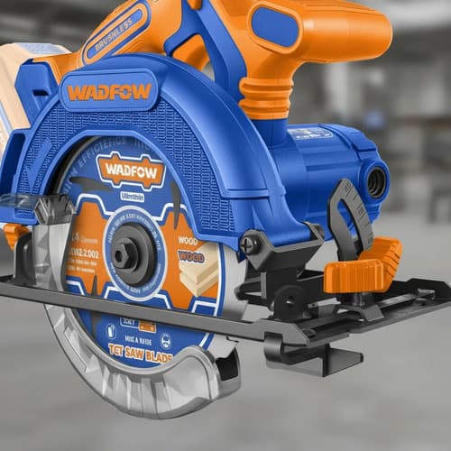 Sierra Circular 20v 165mm + Bat 4.0ah + Acc Wadfow Wlwp5523 Azul 50/60