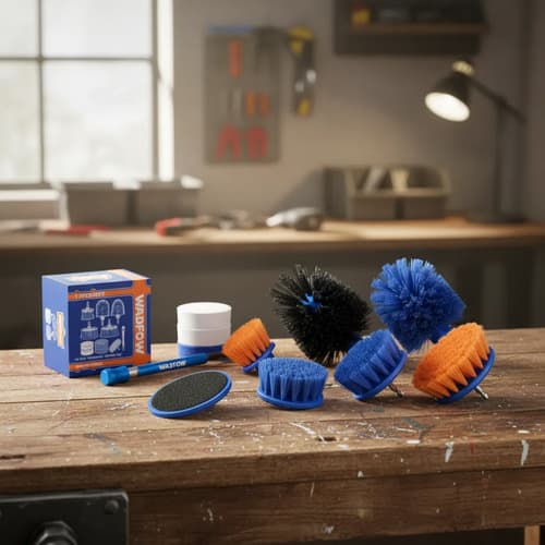 Set X 11 Cepillos Para Taladro Wadfow Wnd5403 Azul